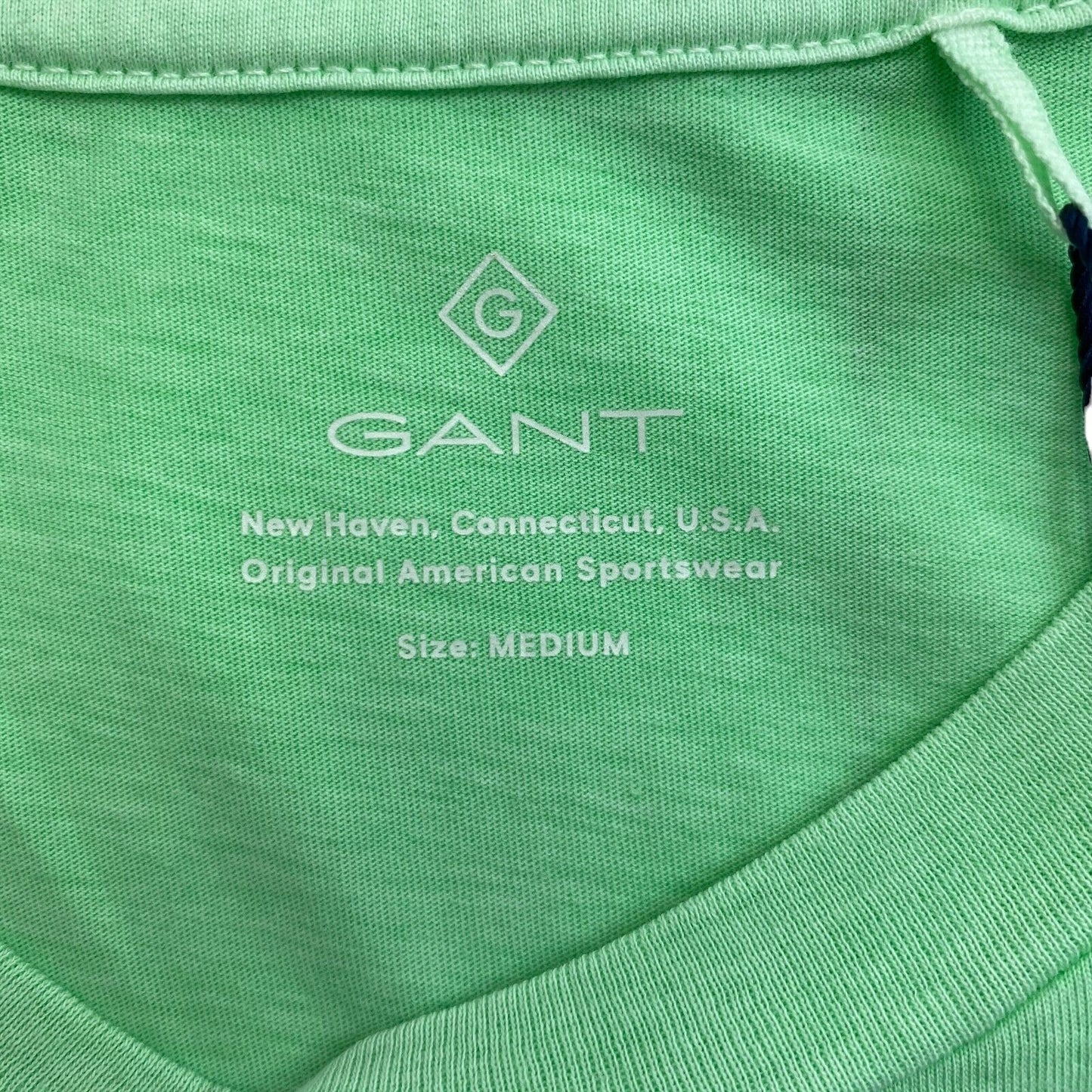 GANT Green Sun Faded Crew Neck T Shirt Size M