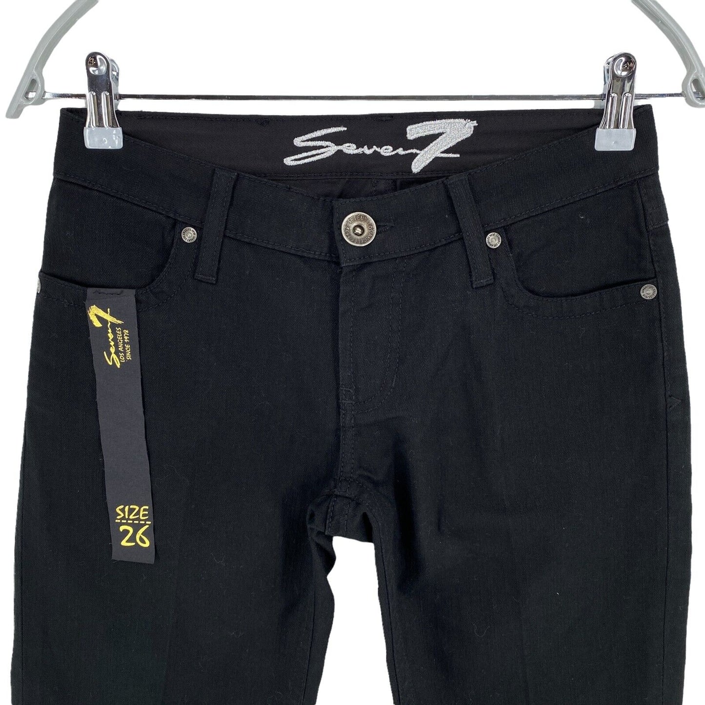 RPR €189 Seven7 Black Bermuda Shorts Size W26