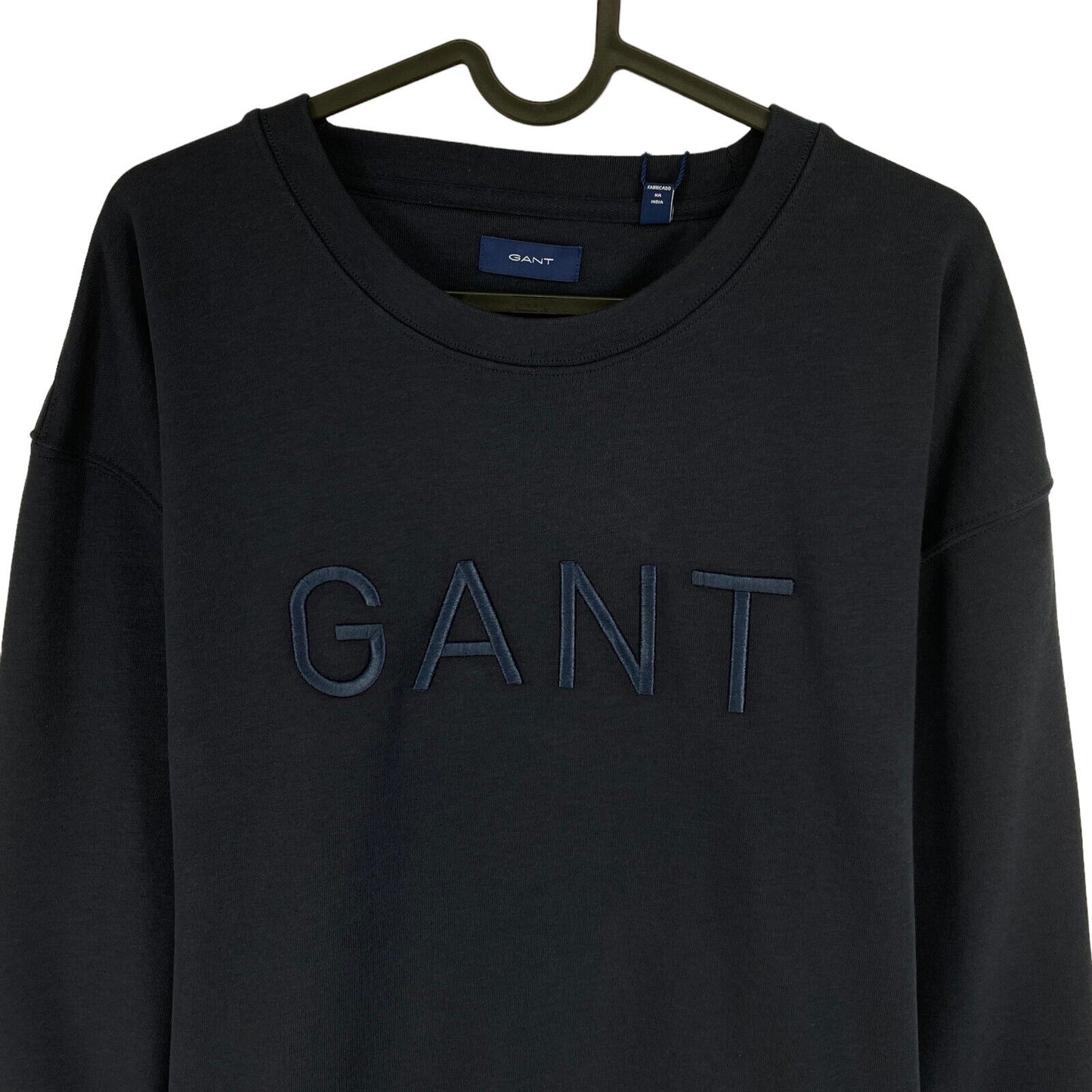 GANT Navy Blue Tonal Crew Neck Sweater Jumper Size XS