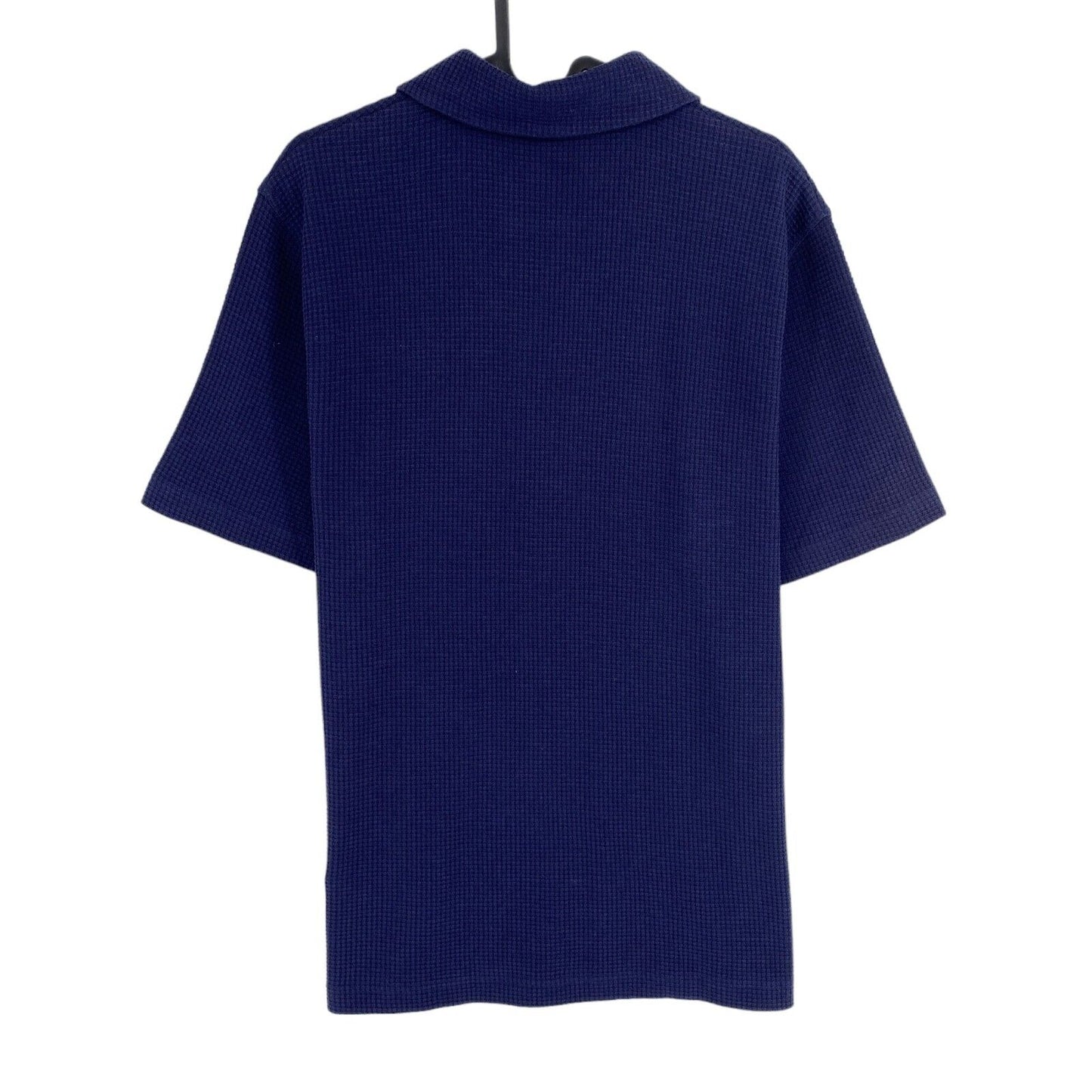 GANT Men Navy Blue Pure Prep Waffle Rugger SS Polo Shirt Size M