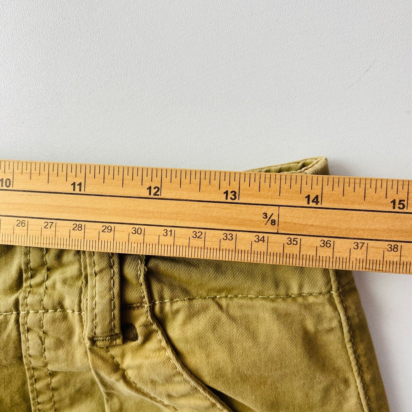 CAMEL ACTIVE Khaki Green Regular Fit Chino Skirt Size EUR 34 W27