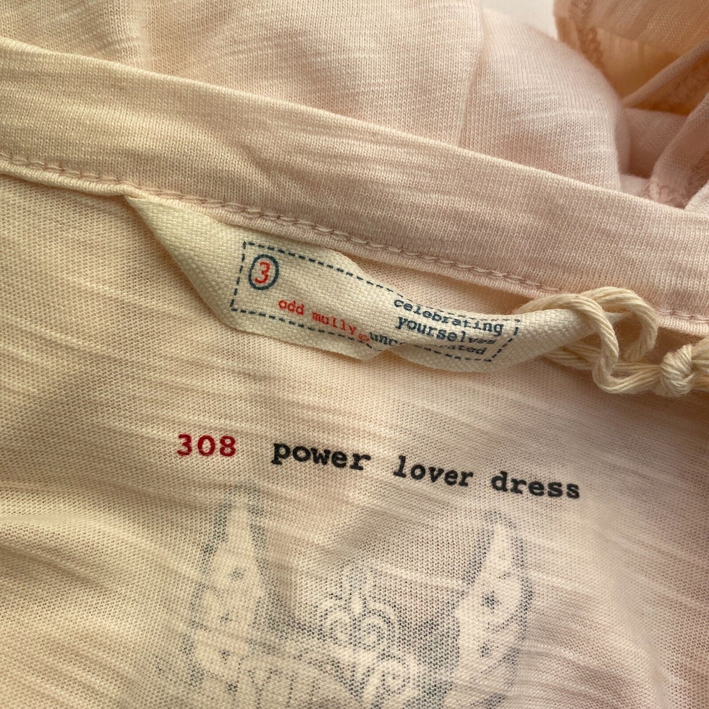 ODD MOLLY Women Light Pink Power Lover Tank A Line Dress Size 3 / L