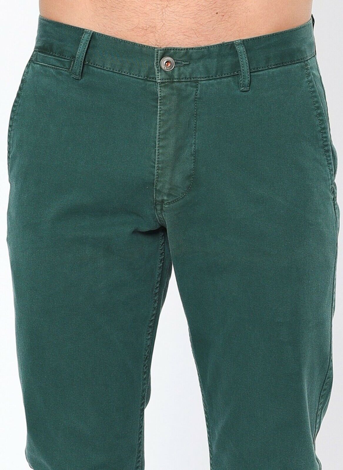 DOCKERS The Broken In Slim Fit Tapered Khaki Green Trousers Pants W29 W34 L32