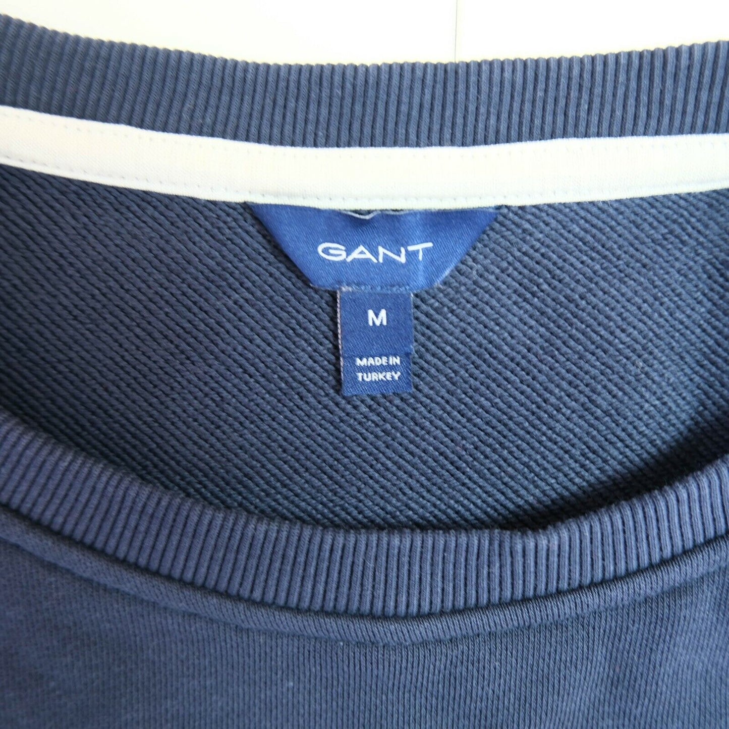 GANT Navy Blue Crew Neck Oversized Big Dress Sweatshirt Jumper Sweater Size M