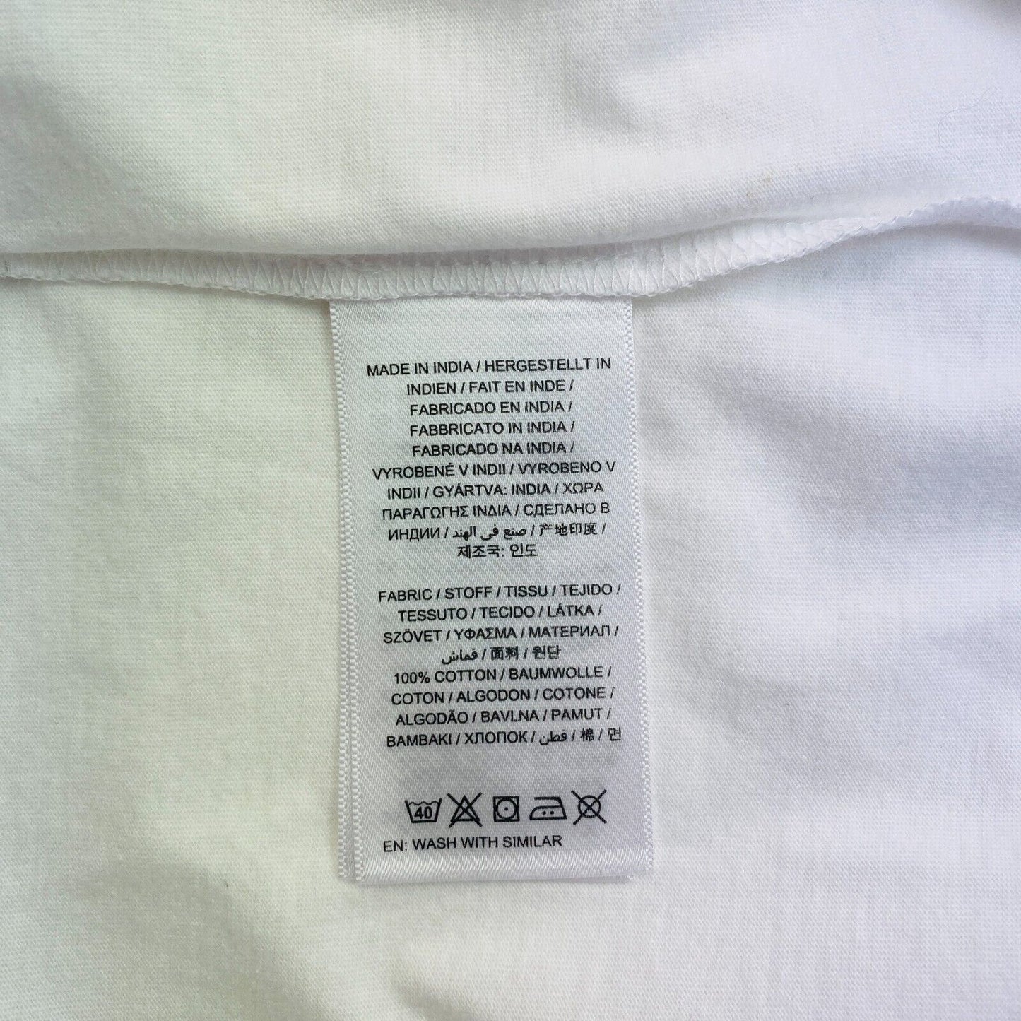 GANT Men White Original Slim Fit Crew Neck Short Sleeve T Shirt Size 2XL XXL