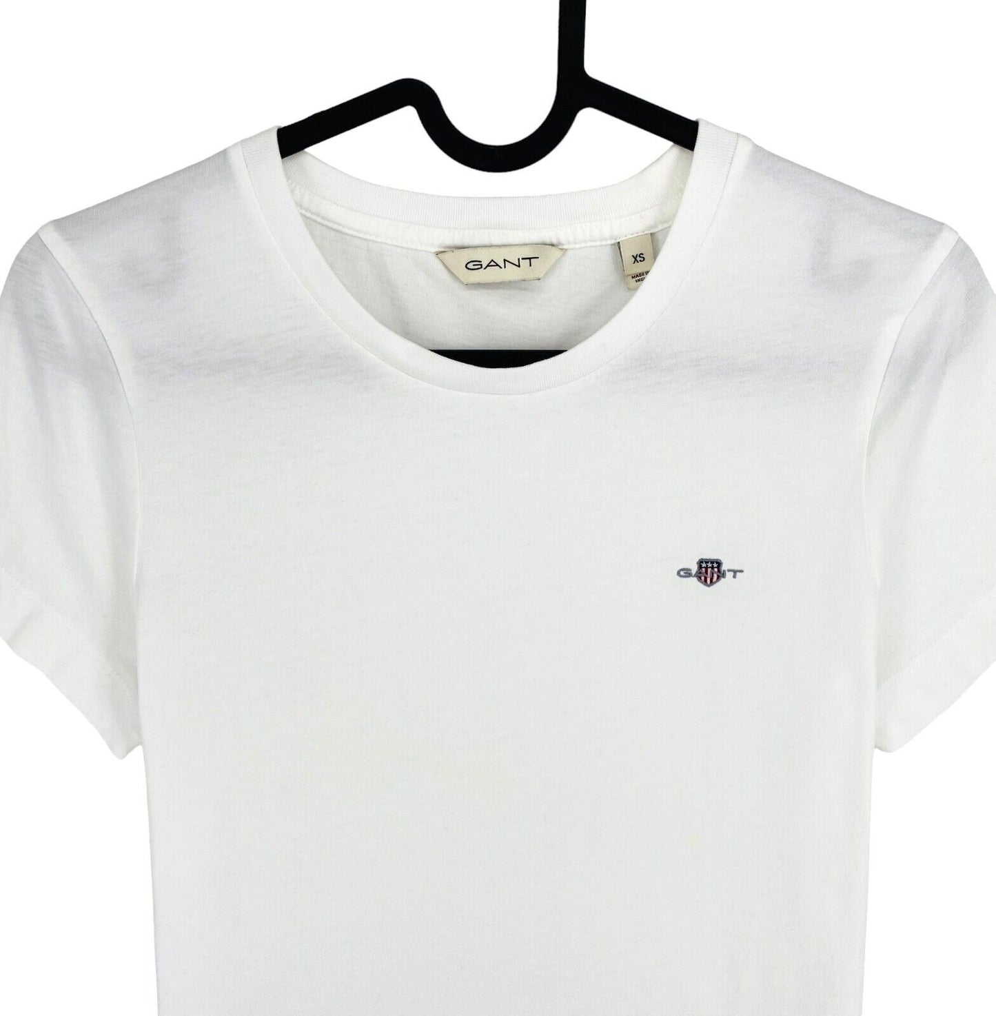 GANT Women White Original Crew Neck T Shirt Size XS