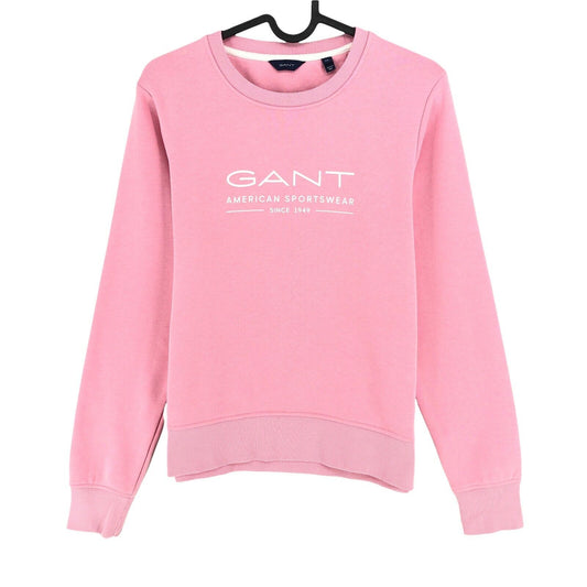 GANT Pink MD Summer Crew Neck Jumper Pull Taille XS