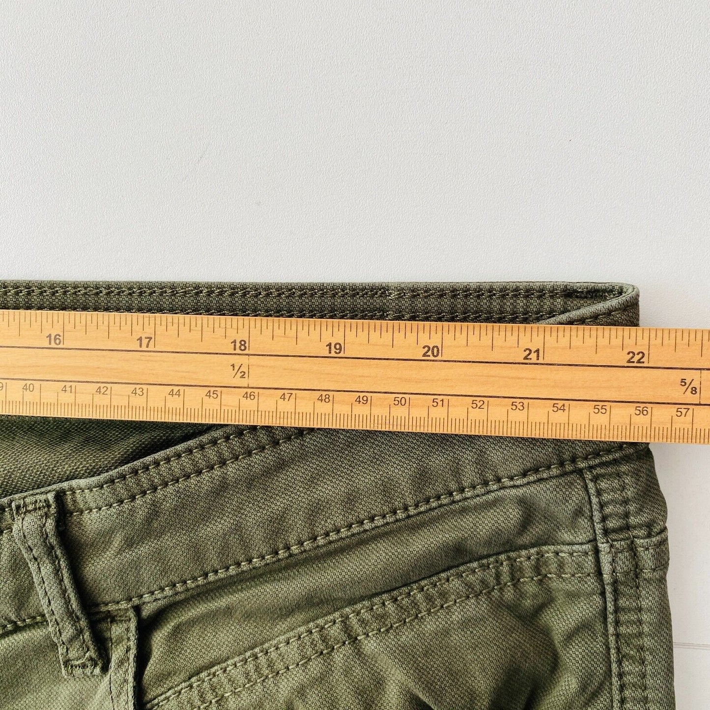 Camel Active Dark Green Mens Stretch Regular Straight Fit Jeans Size W42 L32