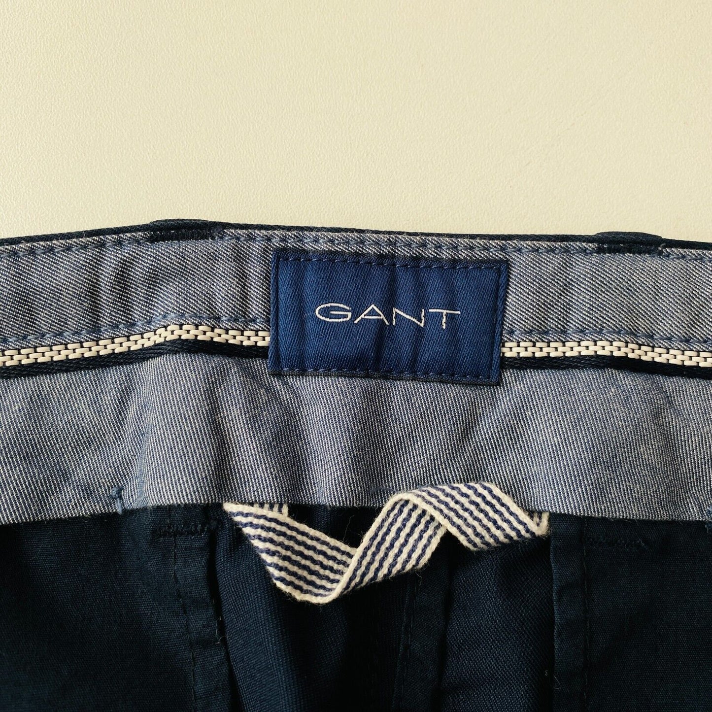 GANT Dark Blue Mens Slim Fit Chino Shorts Size W38