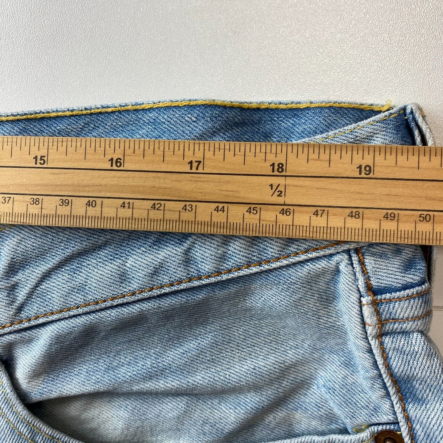 Levi's 505 Blue Regular Straight Fit Jeans W38 L30