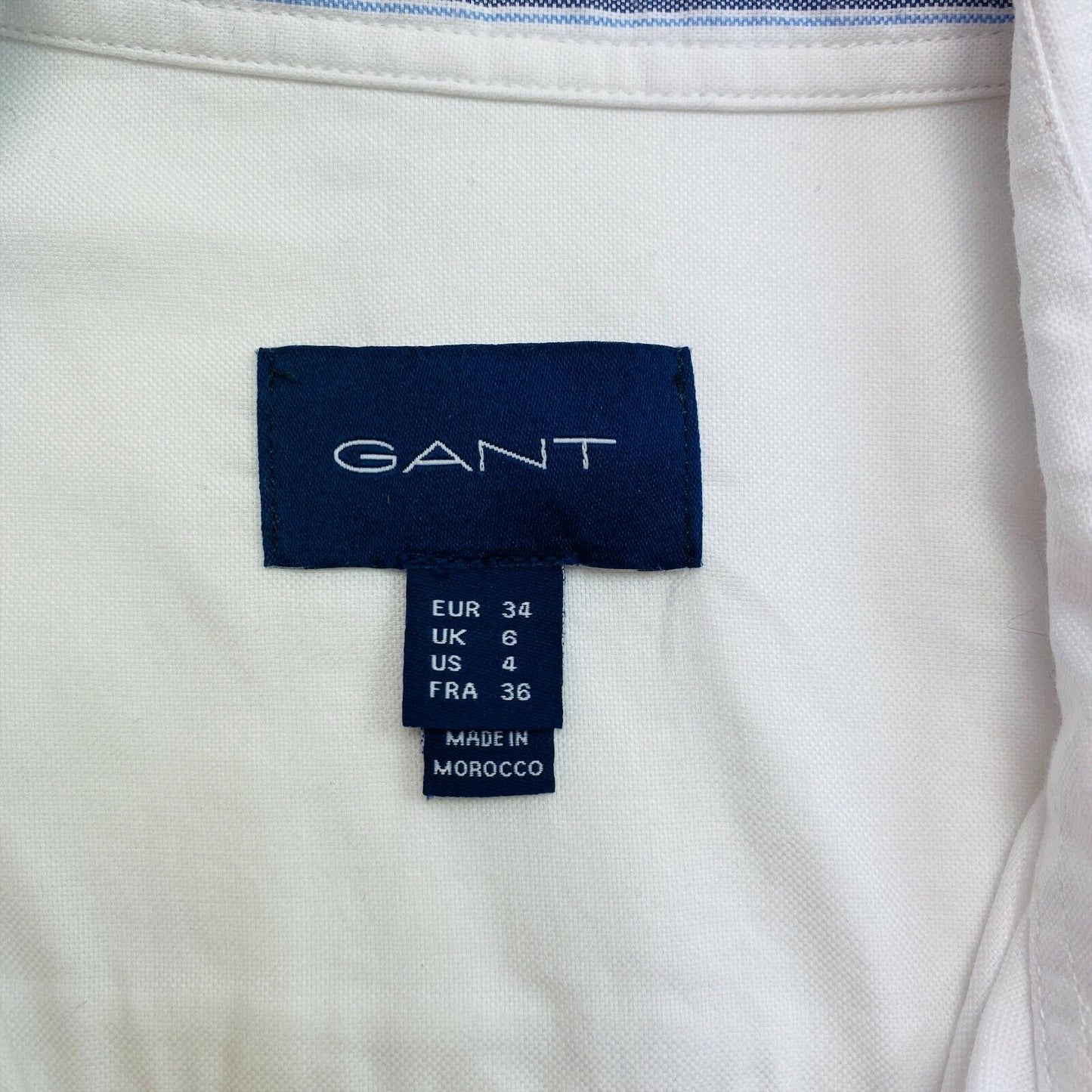 GANT Chemise unie stretch blanche Taille EU 34 UK 6 US 4