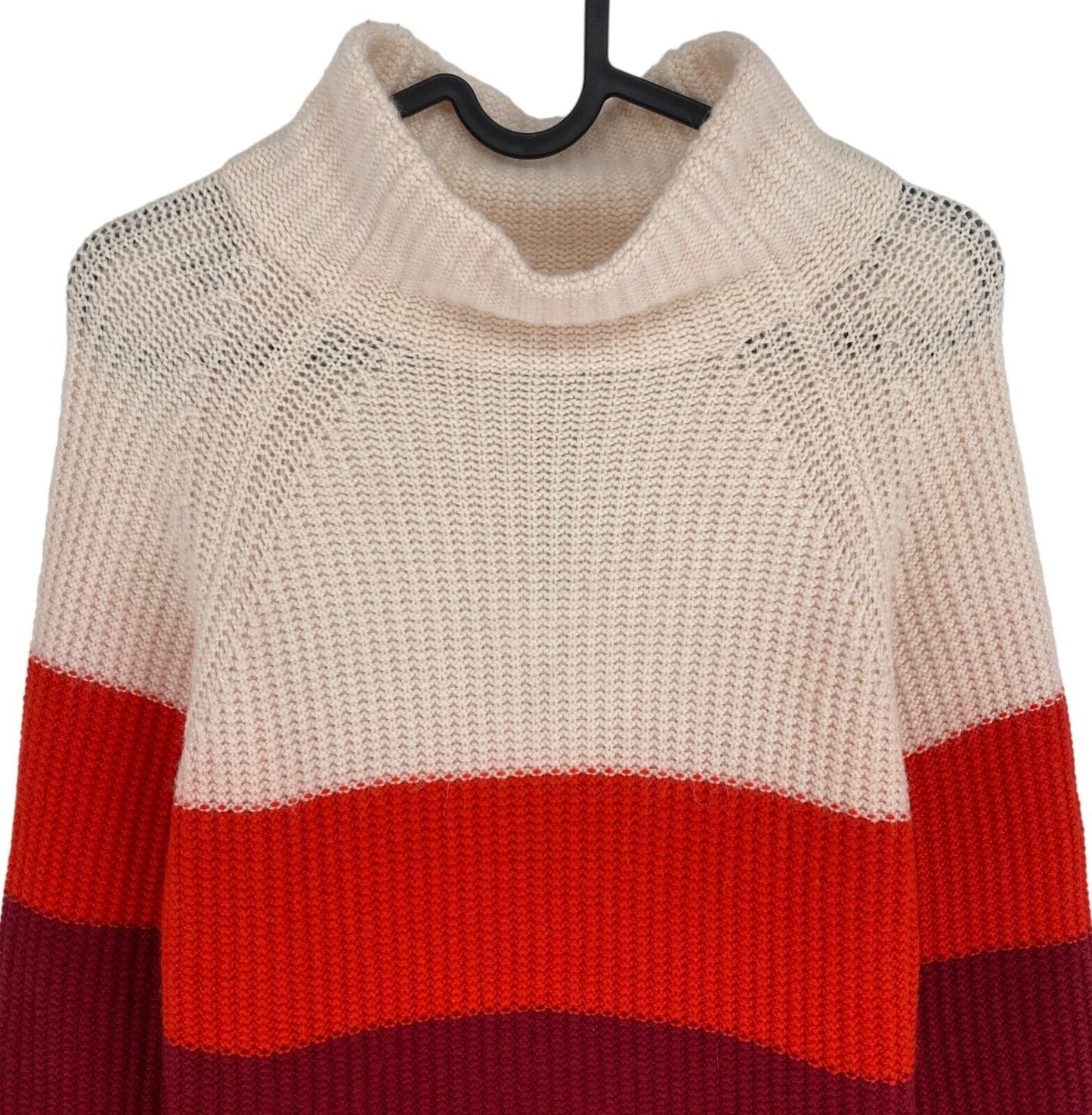 CAMEL ACTIVE Red Color Block High Neck Sweater Jumper Size S