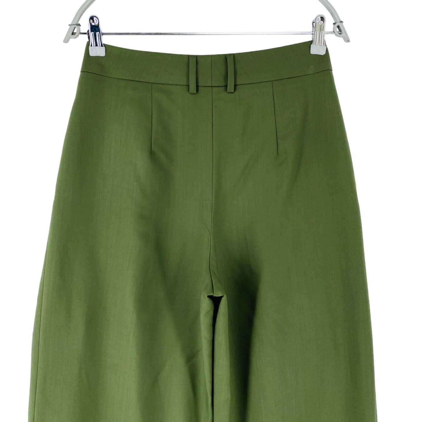 GANT Women Green Wide Leg Relaxed Fit Dress Trousers Size EUR 38 UK 10 US 8 W26