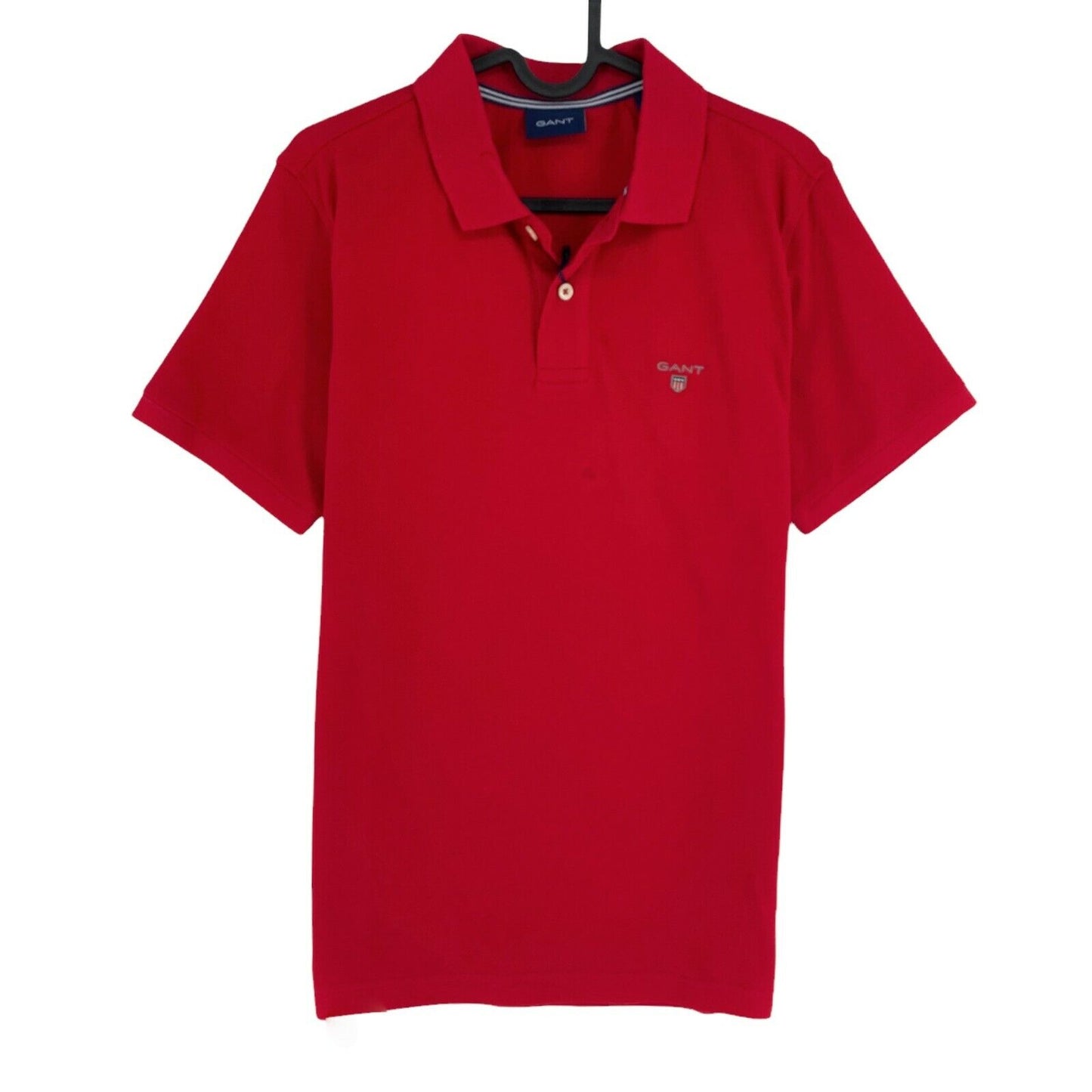 GANT Poloshirt „Rugger“ aus einfarbigem Piqué, Rot, Größe S