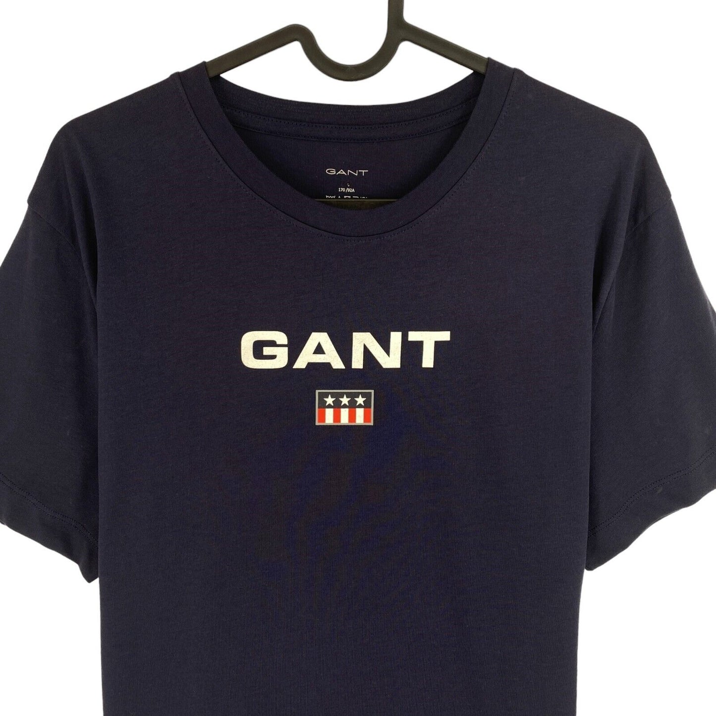 GANT Men Navy Blue Jersey Crew Neck Short Sleeves T Shirt Size L