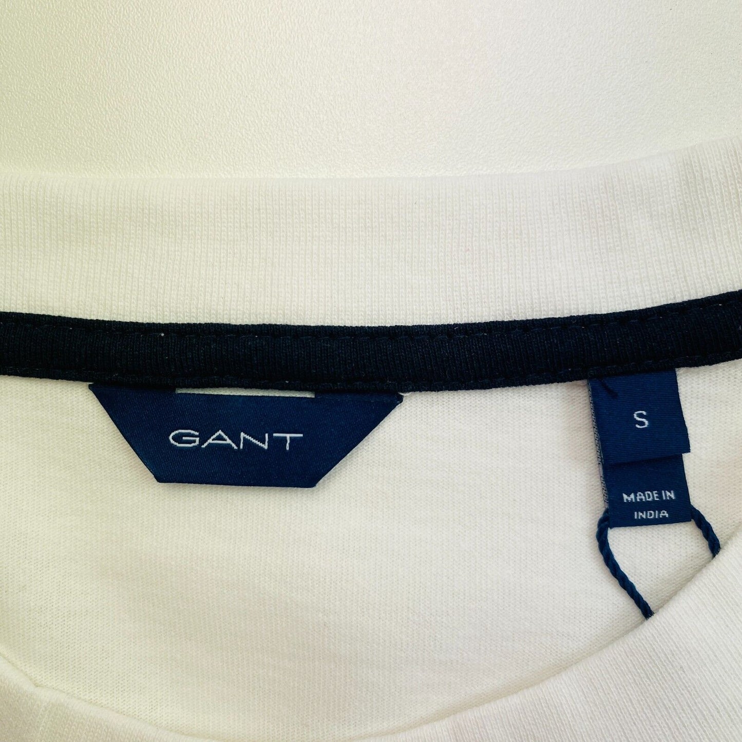 GANT White Retro Logo Short Sleeves T Shirt Dress Size S