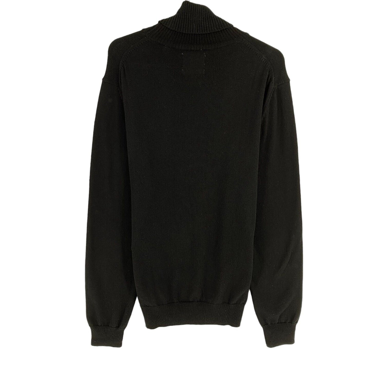 GANT Men Black Cotton Wool Turtle Neck Sweater Pullover Size S