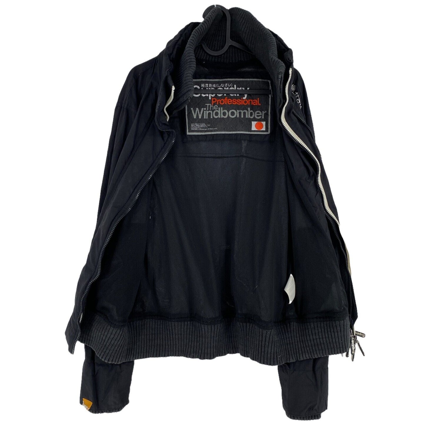 SUPERDRY Professional The Windbomber Schwarze Jacke Größe