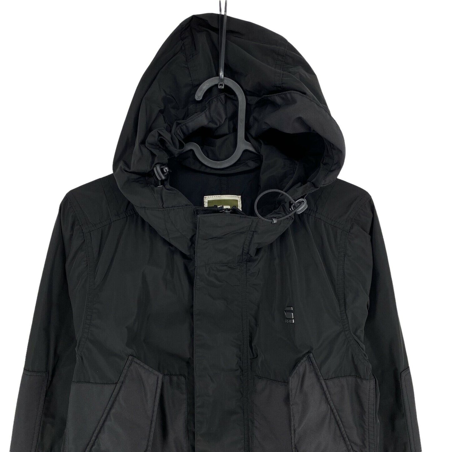 G-STAR RAW CARGO LINE ROVIC Black Hooded Jacket Size XS