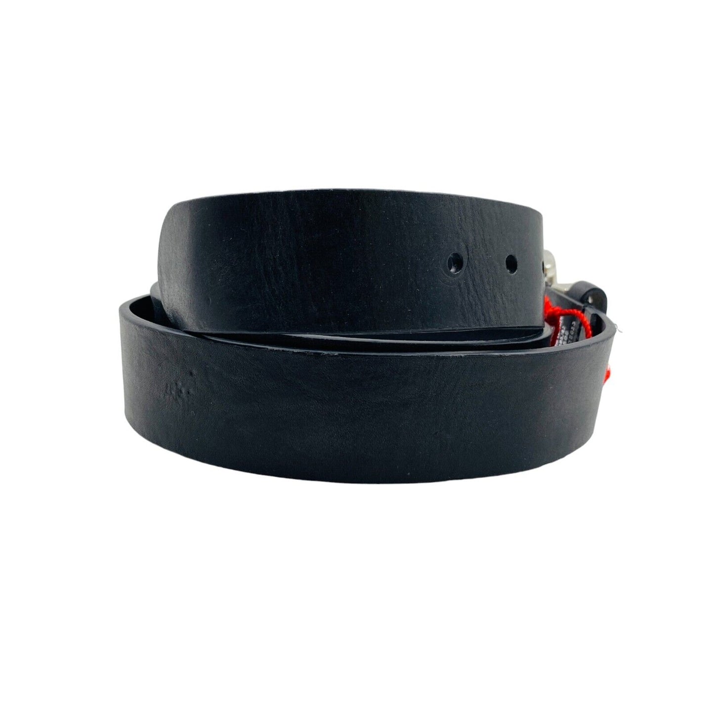 DIESEL Mens Black Classic Leather Belt Size 105 cm. 42 In.