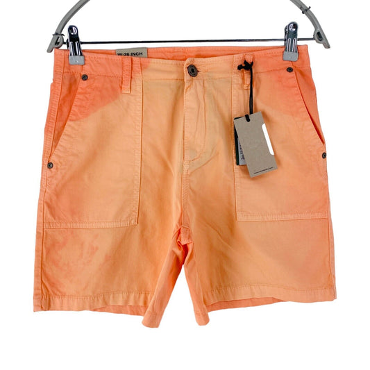 Camel Active Women Orange Regular Fit Chino Shorts Size W26