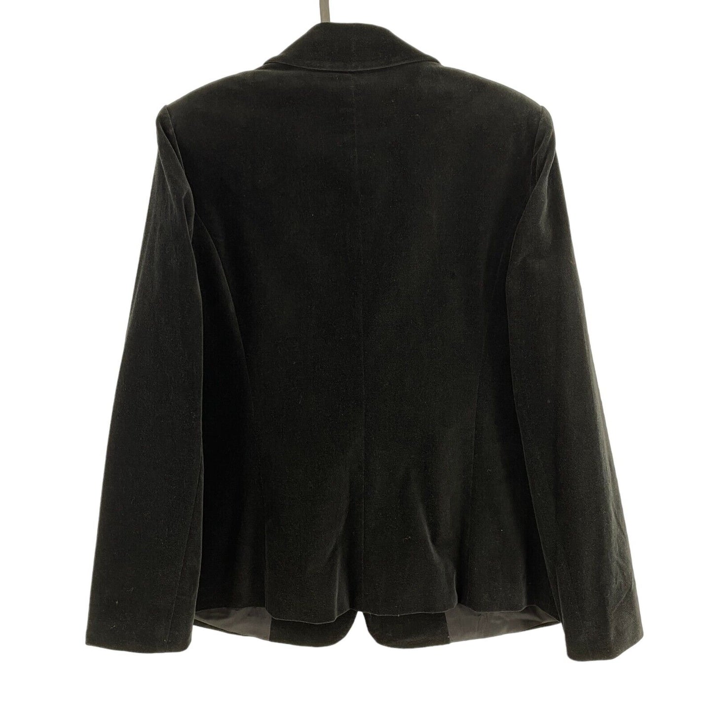 PERSONA Black Velvet Blazer Jacket Size EUR 38 UK 10 US 8