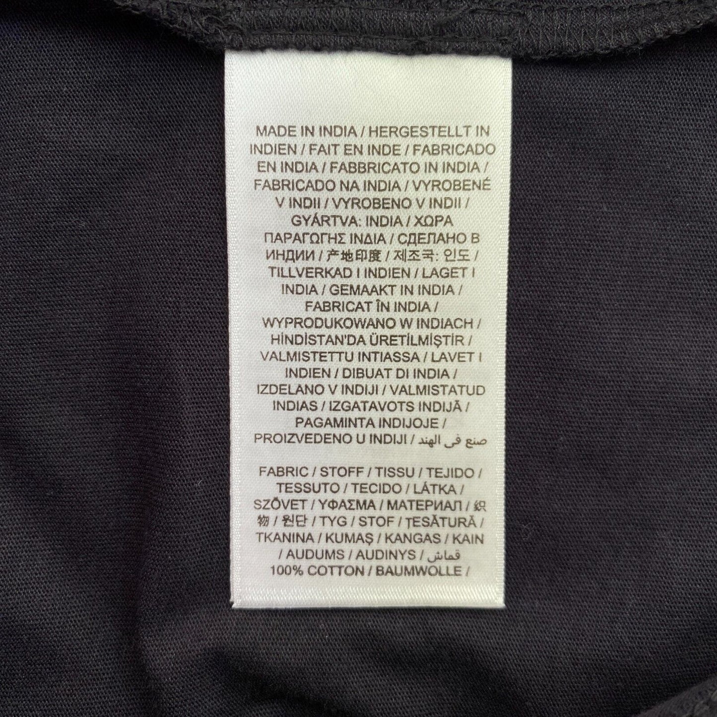 GANT Schwarz Original V-Ausschnitt T-Shirt Größe S