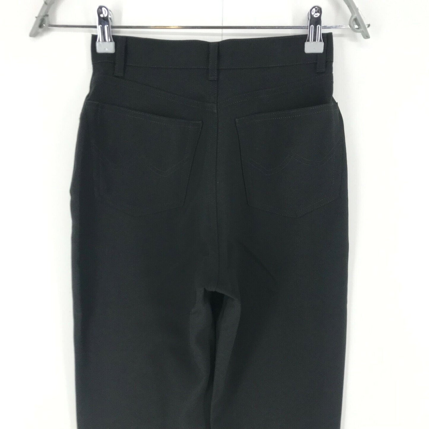 UNITED COLORS OF BENETTON Women Black Regular Fit Trousers Size EUR 38 W23