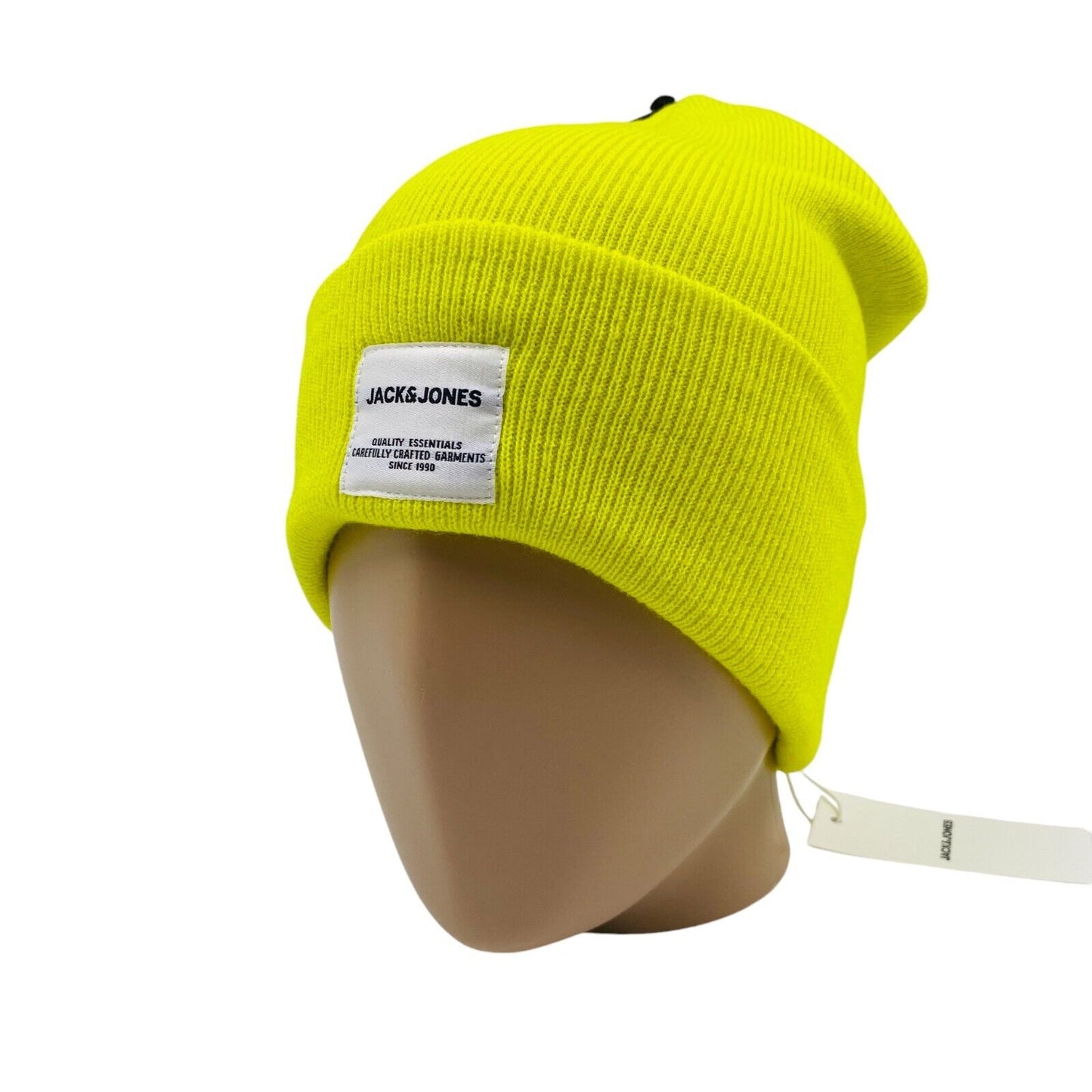 JACK & JONES Unisex Adult Yellow Knit Beanie Winter Hat Set One Size