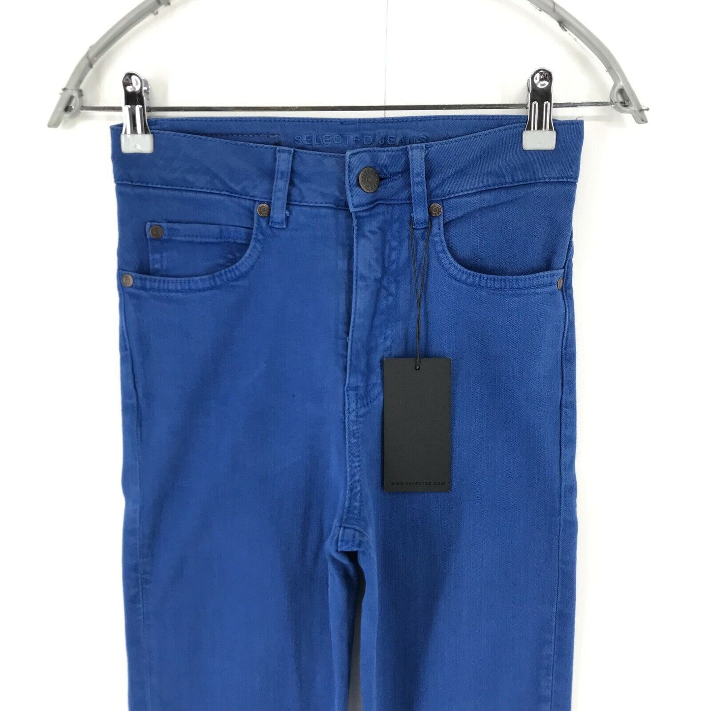 SELECTED Damen Jeans in Skinny Fit, Blau, Größe W26