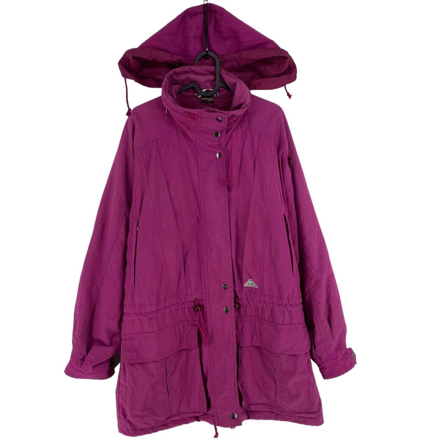 Vintage McKINLEY Retro 90s Purple Hooded Jacket Coat Size EU 40 UK 12 US 10