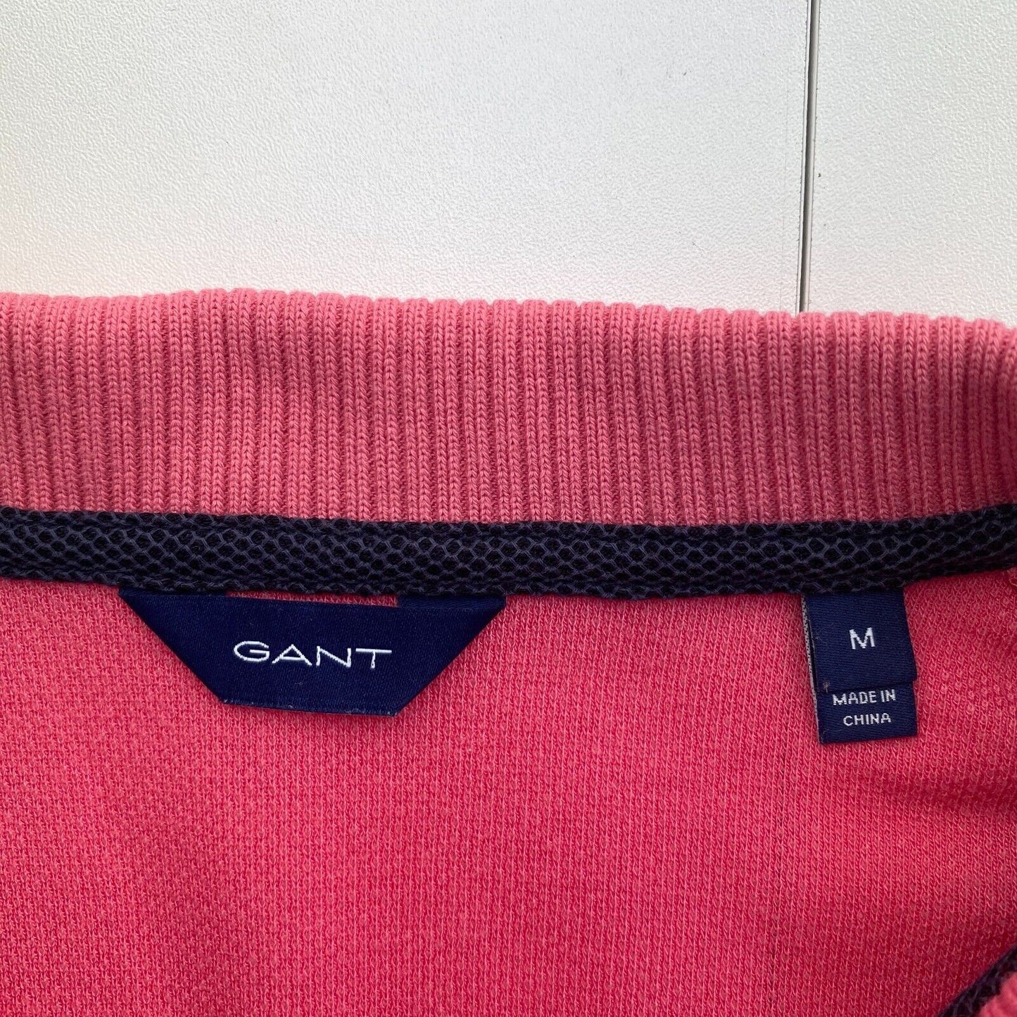 GANT Women Pink Rope Icon Pique Polo Shirt Size M