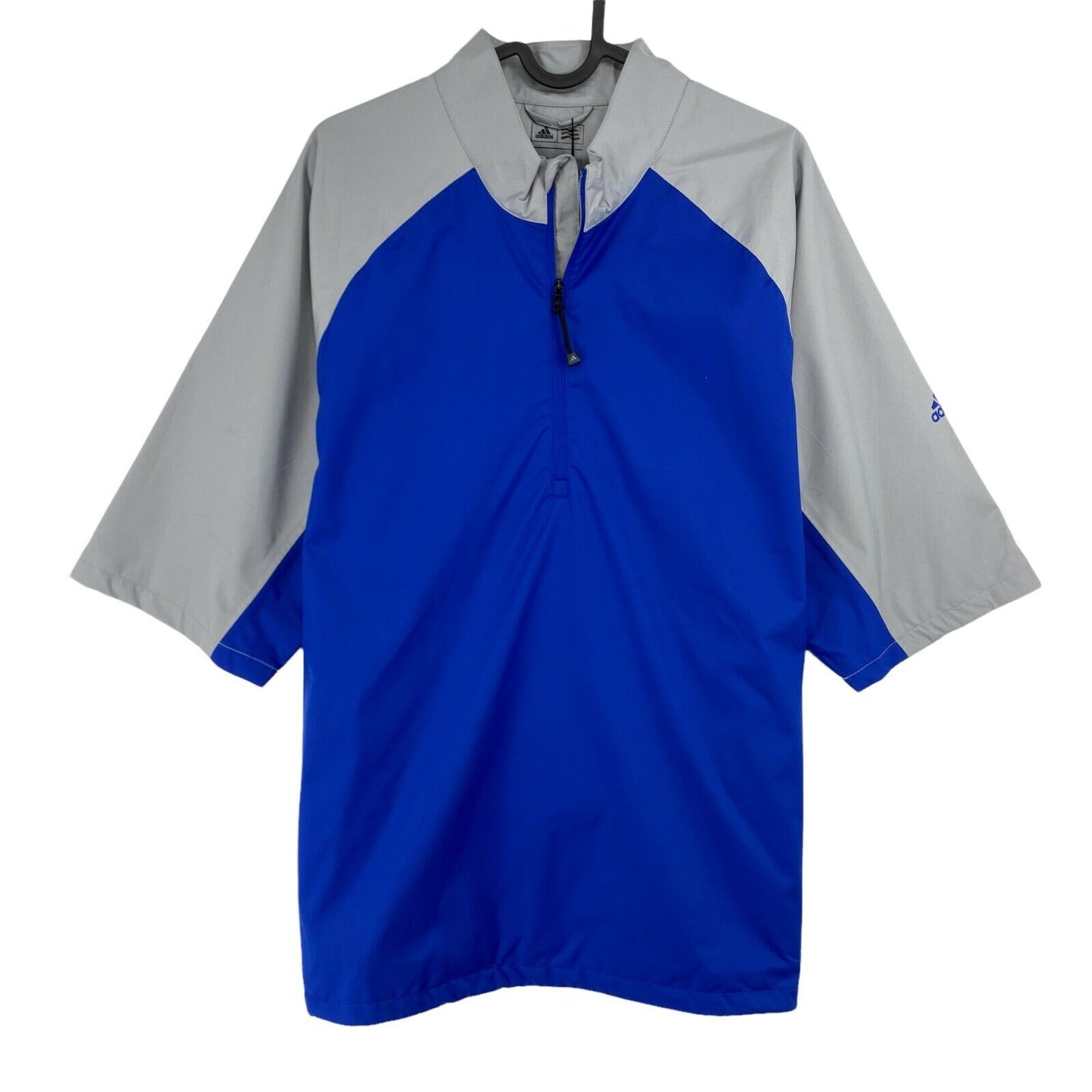 Adidas Golf Climastorm Blue Grey Half Sleeves Jacket Size M