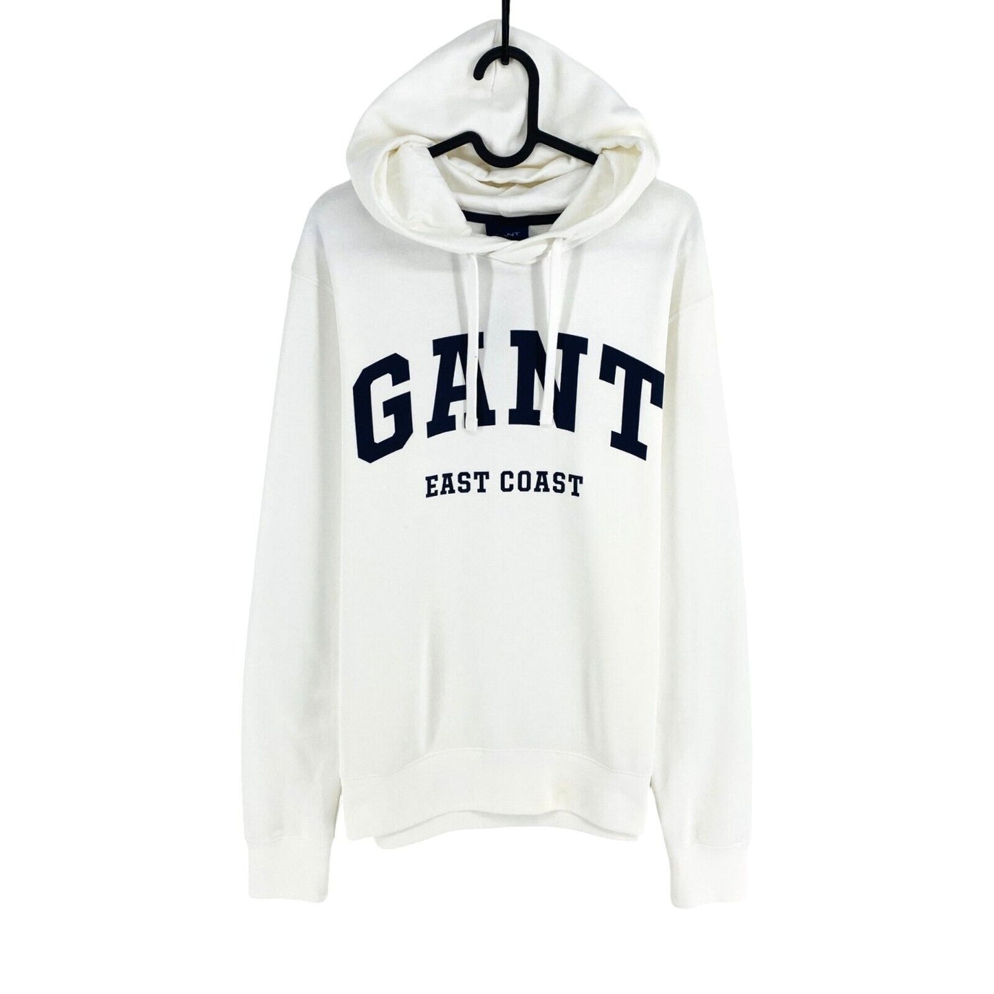 GANT White Logo Hoodie Sweater Pullover Size M