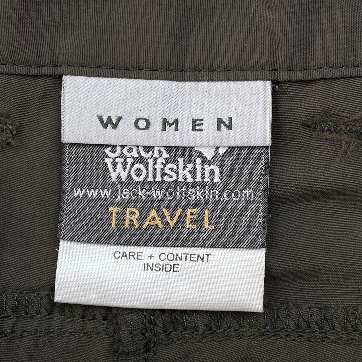 Jack Wolfskin Travel Dark Brown Zip-Off Activewear Trousers Pants Size W33 L30