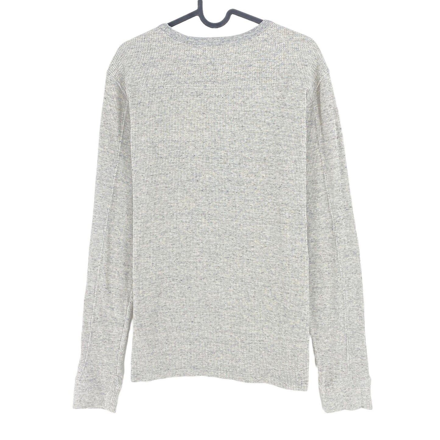 SCOTCH &amp; SODA Pullover mit Rundhalsausschnitt, 100 % Baumwolle, grau, mit Tasche, ML