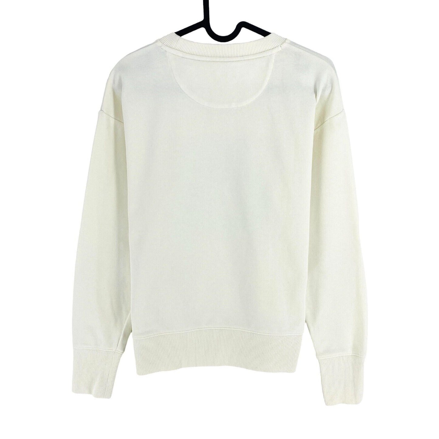 GANT Women White Retro Shield Crew Neck Jumper Sweater Size S