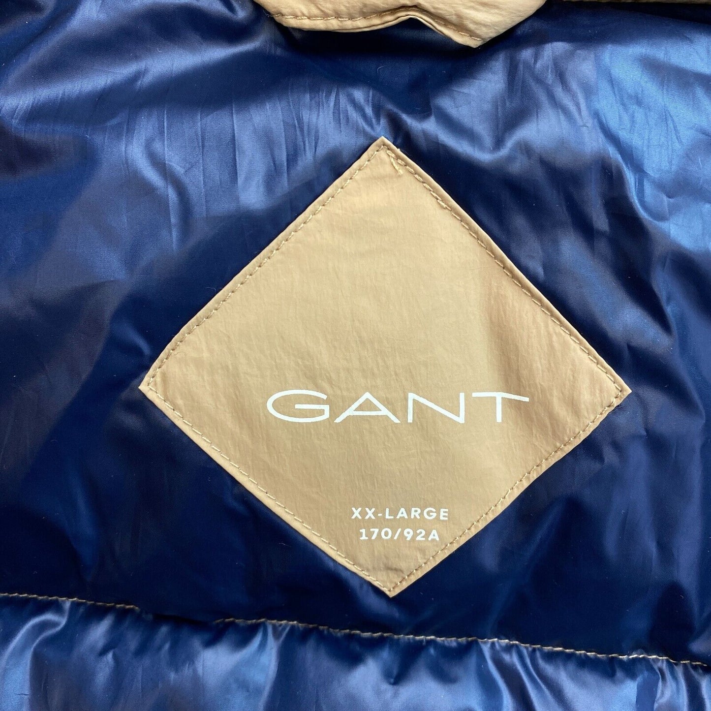 GANT Doudoune mi-longue à capuche en duvet marron Taille 2XL XXL