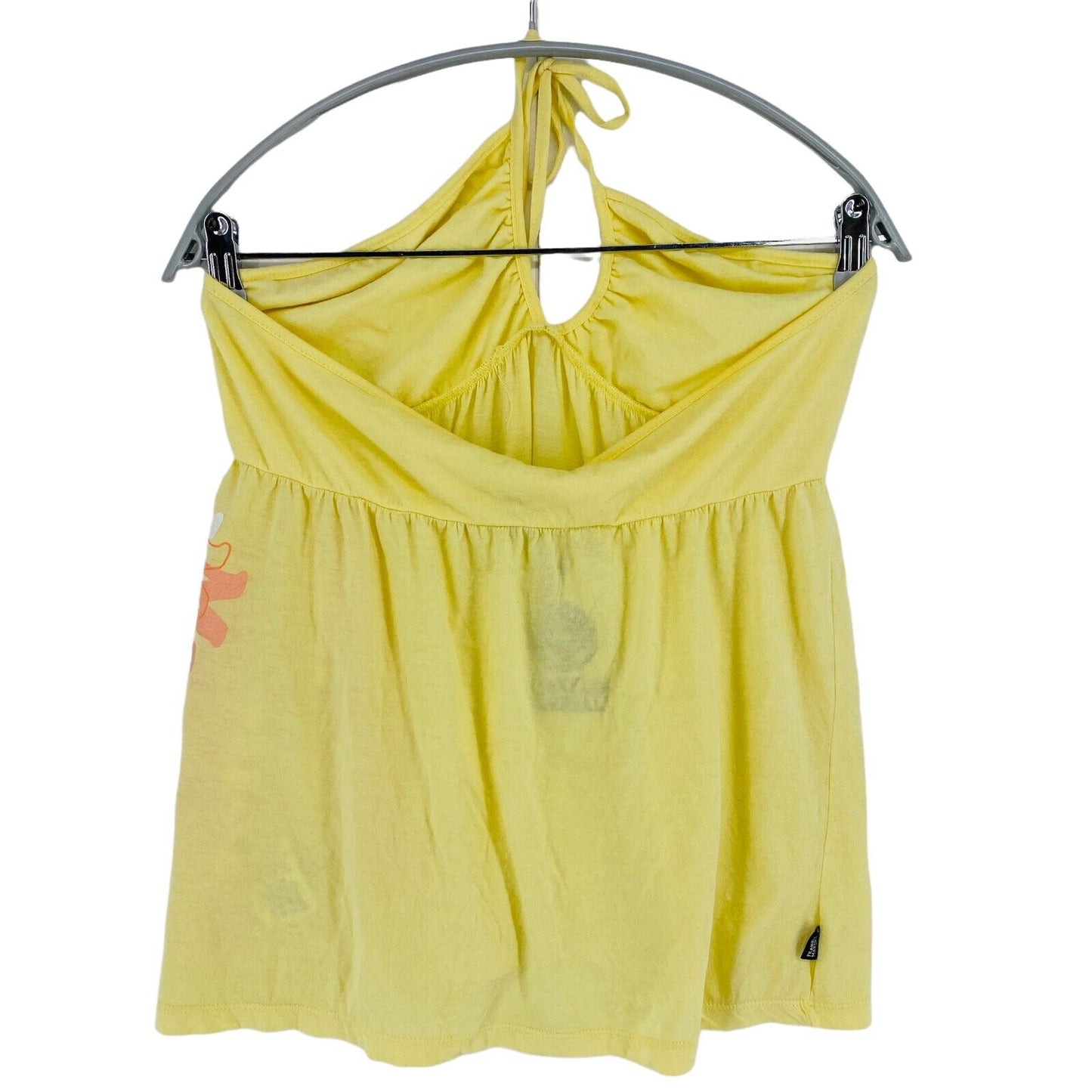 FRANKLIN &amp; MARSHALL Jaune 100% Coton Sans Manches Halter Top Blouse Taille M