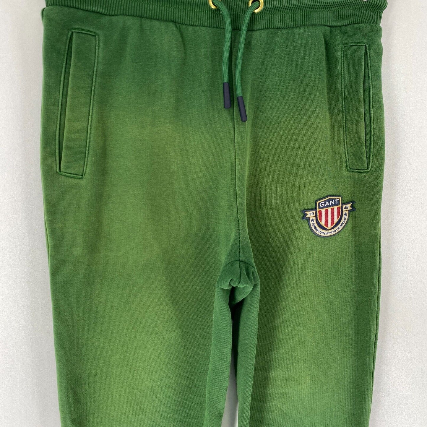 GANT Pantalon de survêtement à revers Regular Fit pour garçon vert 11-12 ans 146/152 CM