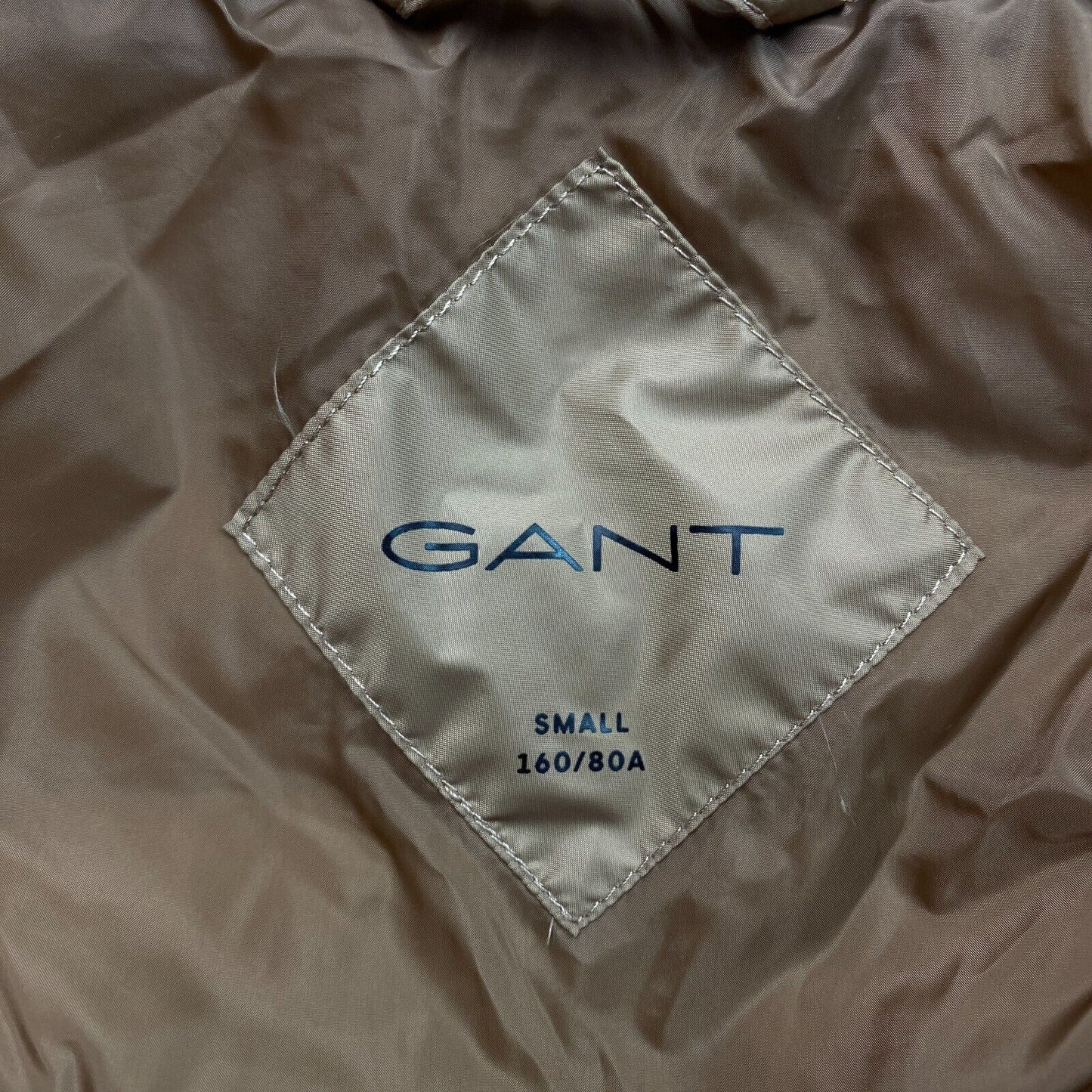 GANT Brown The Light Down Coat Jacket Size S