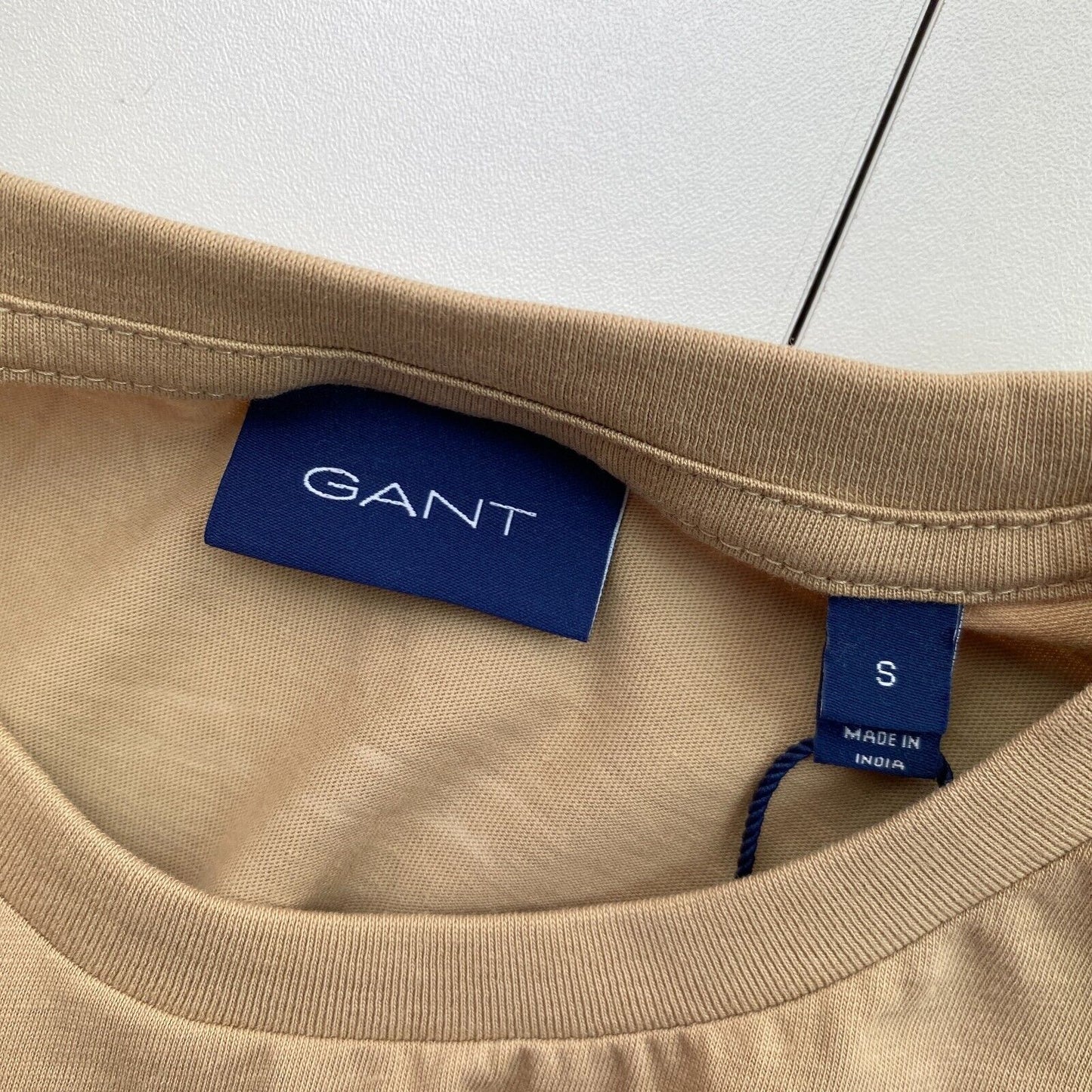 GANT Braun Original Rundhals T-Shirt Größe S