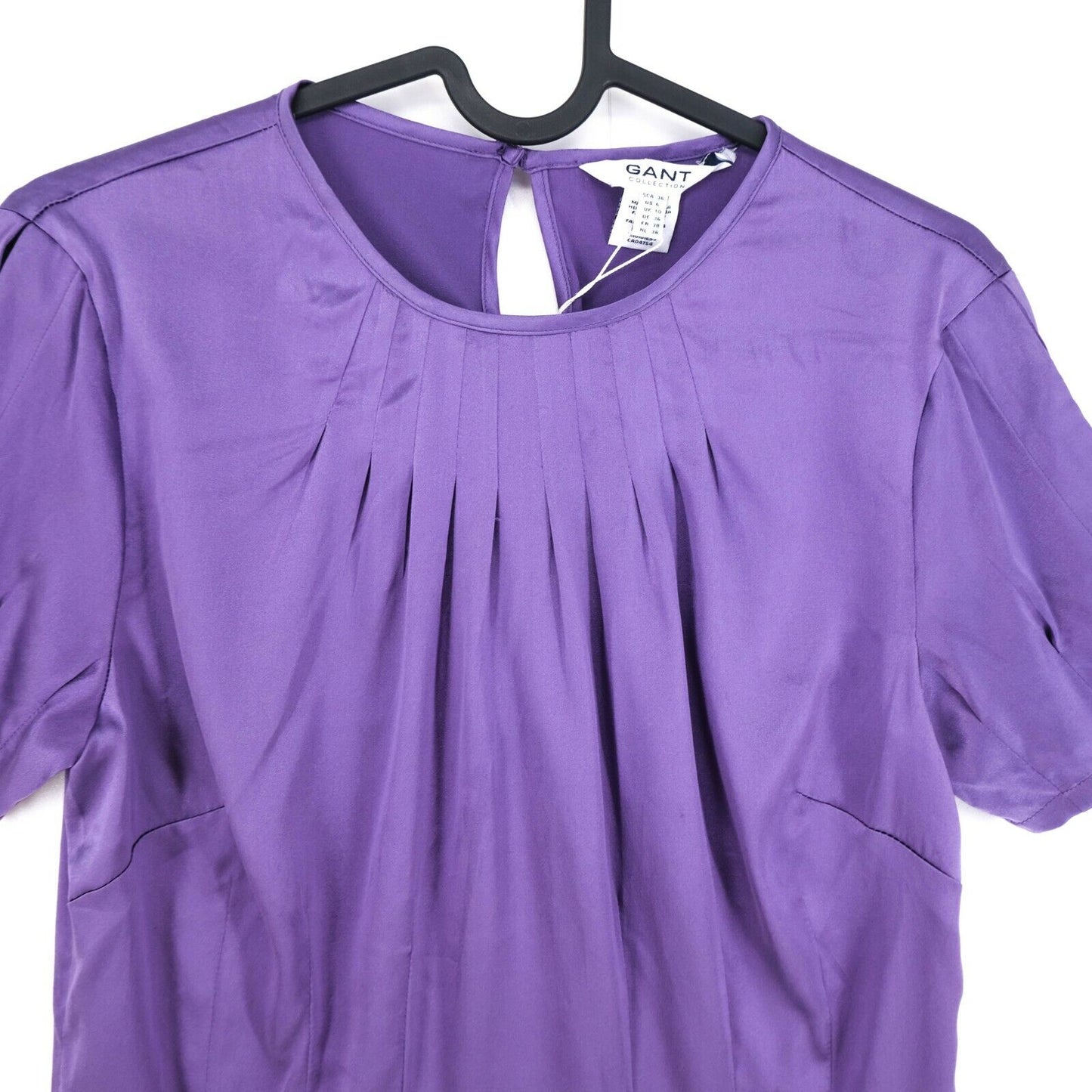 GANT Blouse en satin de soie violette Taille EUR 36 UK 10 US 6