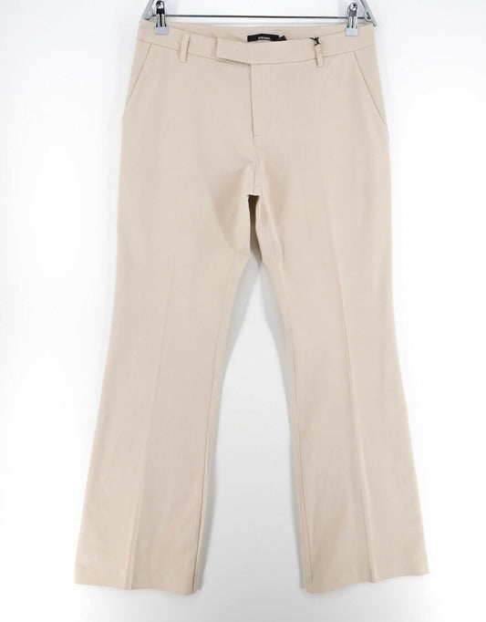 STEFANEL Beige Flared Legs Pants Trousers Size EU 40 UK 10 US 8