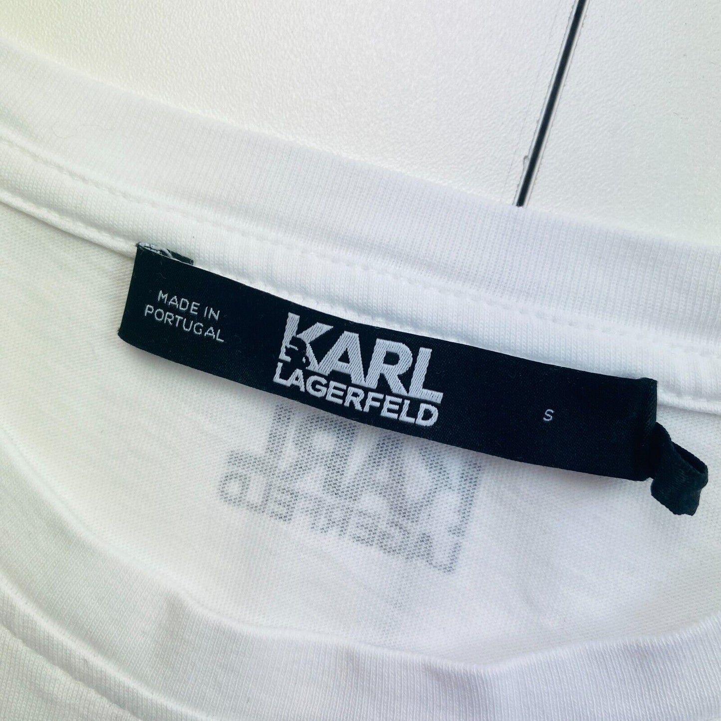 Karl Lagerfeld White Athleisure Kameo Crew Neck T Shirt Size S