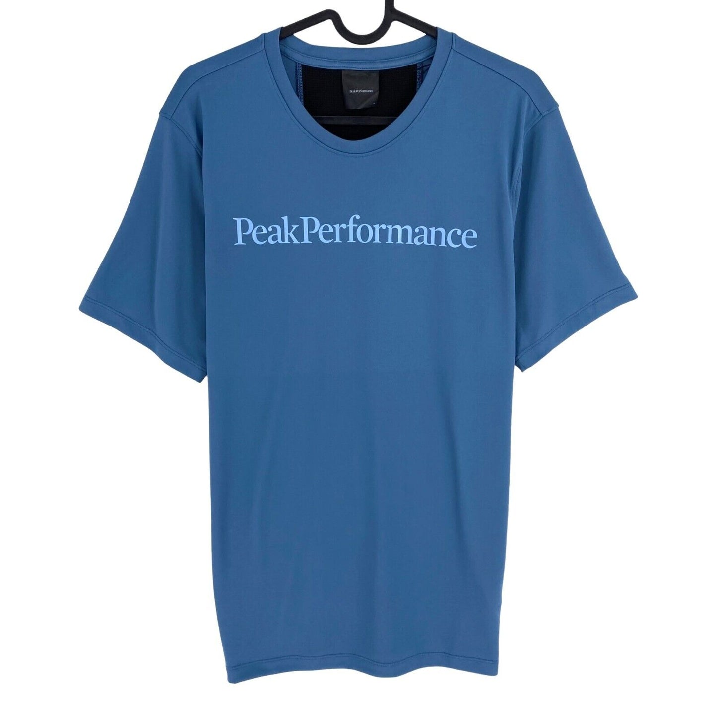 PEAK PERFORMANCE Men Dark Blue Alum Light Crew Neck Short Sleeve T Shirt Size M