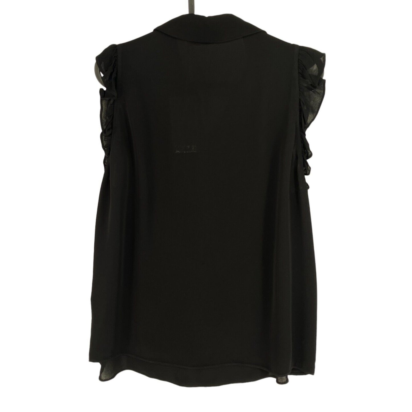 TRUSSARDI Women Black Sleeveless Blouse Size IT 48 EU 44 UK 16 US 14