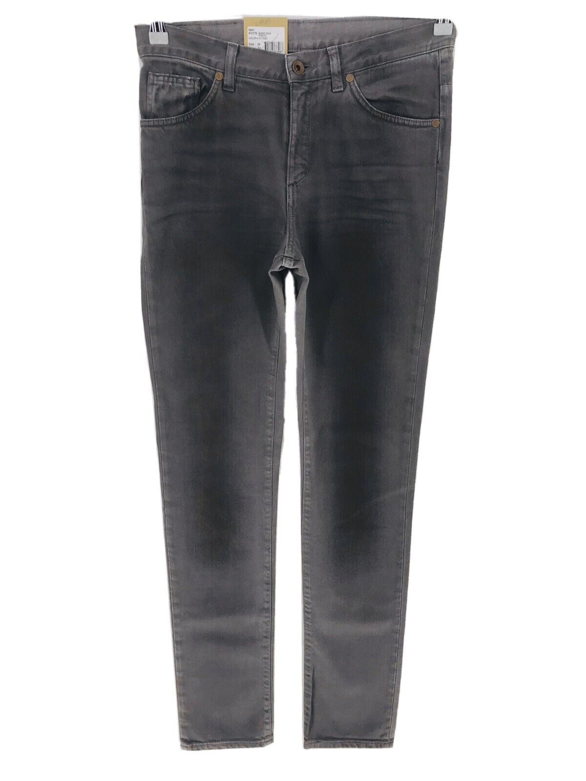 €159 GANT BONNIE Grey High Waist Tight Fit Narrow Jeans W29 L34 Made In Italy