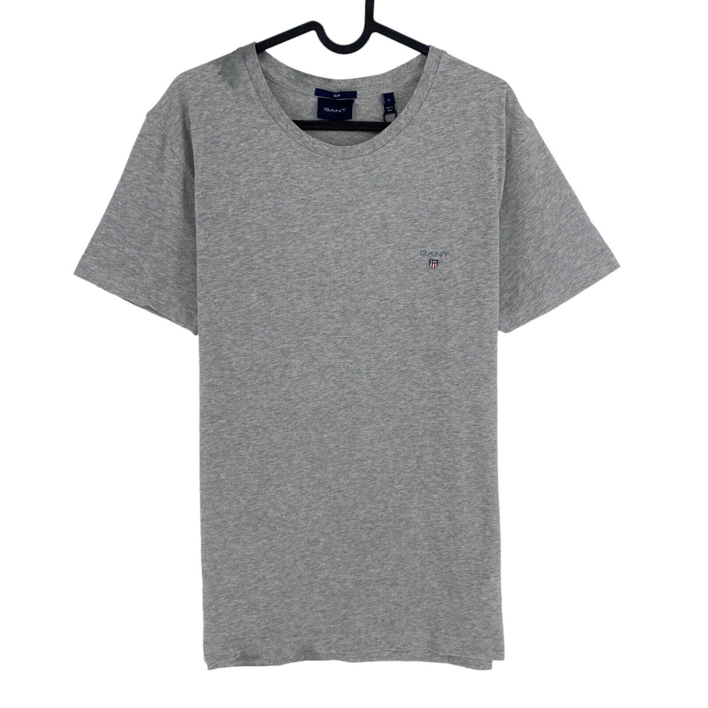 GANT Grey Original Slim Fit Crew Neck T Shirt Size L