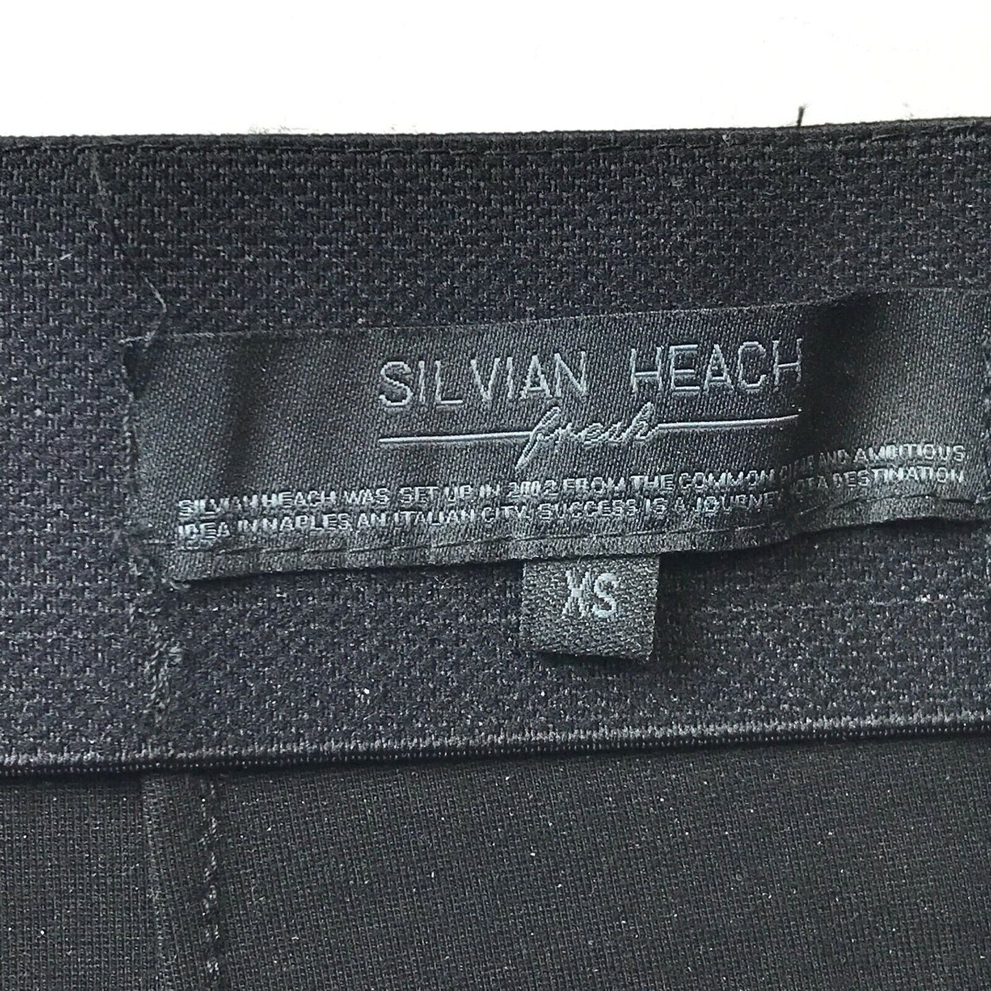 SILVIAN HEACH Women Black Regular Tapered Fit Trousers Size XS W25